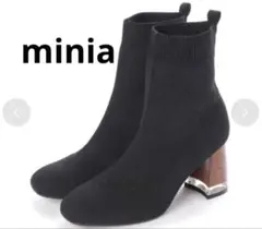 minia ニットブーツ ブラック Sサイズのサムネイル