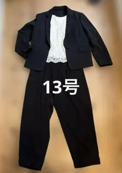 ロペピクニック スーツ 黒 ジャケット 38 テーパードパンツ М