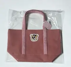 オールドテディガール　ワッペントートバッグ　L ピンク