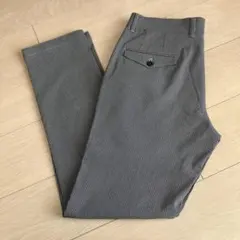 【新品未使用】メンズTAKA-Q クロスストレッチパンツMサイズグレー