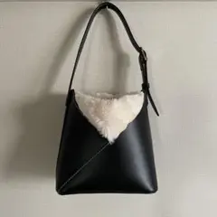 【極美品】ZARA★フェイクファー 2WAYショルダーバッグ
