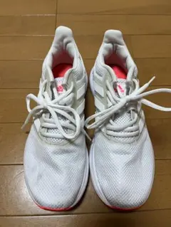 adidas ランニングシューズ ホワイト/オレンジ