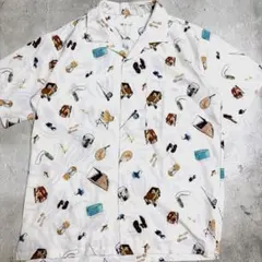 美品✨️TK タケオキクチ アウトドア柄 キャンプ柄 半袖シャツ アロハシャツMのサムネイル