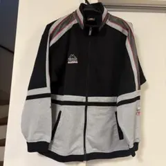 Kappa ジャージ 黒 グレー　L トラックジャケット　古着　00s 90s