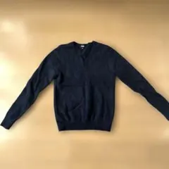ネイビー　Vネック スクールセーター Sサイズ