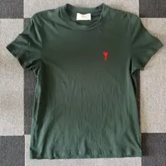 Ami Paris アミパリス 半袖Tシャツ ダークグリーン レディースSサイズのサムネイル