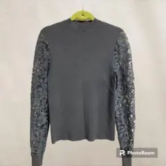 tomorrowlandボールジィ　レース切り替えニット