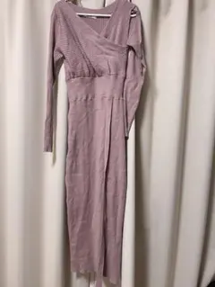 スナイデル　snidel ニットワンピース　タイトワンピース　ピンク