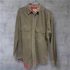 L.L.Bean ミリタリーシャツ　チェック　Mサイズのサムネイル