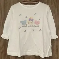 KP mimiちゃんとフレンズ 7分袖Tシャツ　オフ ホワイト　120cmのサムネイル