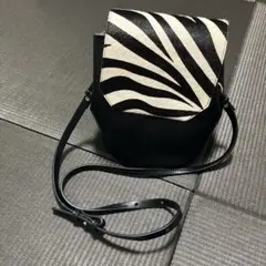 【美品】Kakatoo ゼブラショルダーバッグ　白黒のサムネイル