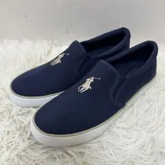 POLO ラルフローレン スリッポン レディーススニーカー ネイビー