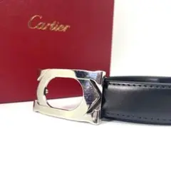 美品✨カルティエ ベルト コネクトクロス ダブルC シルバー金具 男女