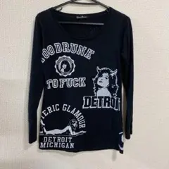 雰囲気抜群❗️】HYSTERIC GLAMOUR 黒 総柄 ロンT Y2K - メルカリ