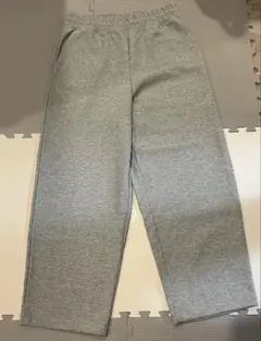 よ*ん様 【極美品】UNIQLO:C スウェットワイドパンツ グレー L