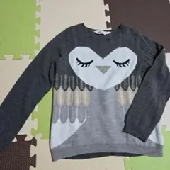 H&M フクロウ ニット セーター 140