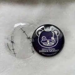 ハミクマソウル　ロゴ　缶バッチ＆専用ケース　USJ ハロウィンホラーナイト