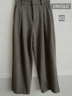 UNIQLO×COMPTOIR DESCOTONNIERSワイドパンツブラウン系