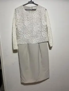 レース切替ワンピース　入園　入学　フォーマル