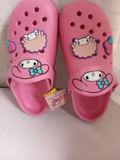 新品 マイメロディ クロッグサンダル 24CM ピンク クロックス風 サンダル