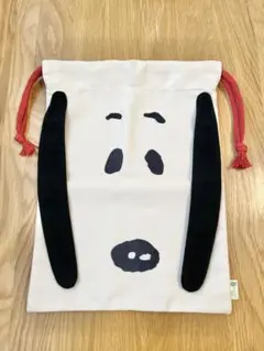 スヌーピータウン限定　巾着　フェイス