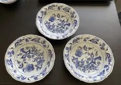 ゆうゆう様専用Blue Danube ブルーダニューブ皿　大3枚、小1枚　計４枚