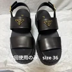 プラダ PRADA レザー サンダル メンズ 26.5cm - メルカリ