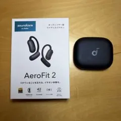 ANKER ワイヤレスイヤホン Soundcore AeroFit2 ブラック
