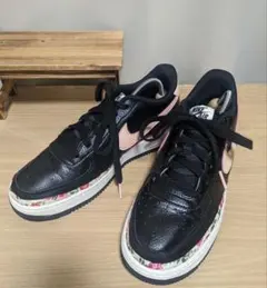 NIKE エアフォースワン AF1 VF ブラックピンク Y2K　花柄　25cm