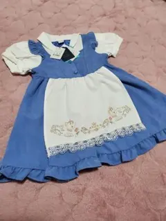 新品未使用ディズニーコトリ町娘ベルワンピース90