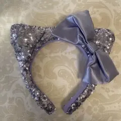 USJ キティカチューシャ 紫スパンコール