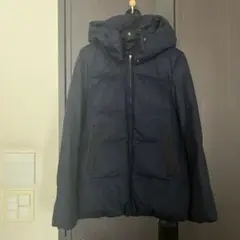 ナノユニバース 西川ダウンジャケット 紺 ネイビー ウール 36