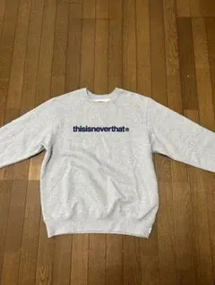 thisisneverthat ロゴ スウェット グレー Mサイズ - メルカリ