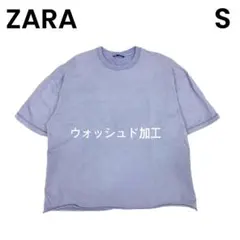 【ZARA】ザラ M ウォッシュド加工 ヴィンテージ風 Tシャツ