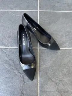 【COACH】コーチ パンプス レーシーパッチワーク 36.5