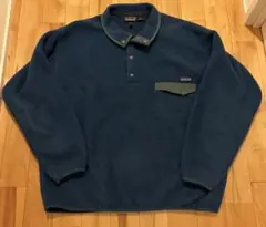 90s パタゴニア シンチラスナップt XL フリース ネイビー シンチラ