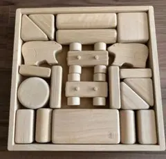 しろくまツインズ　つみき 積み木　わかふじ　クラフト 木製 知育玩具