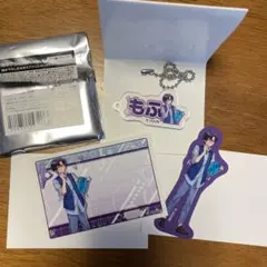 新品☆カラフルピーチもふくん。BOOKOFFお名前キーフォルダ、ステッカーセット