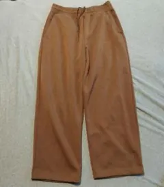 【ユニクロ:C】スウェットワイドパンツ　BROWN サイズL