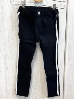 MPS パンツ ブラック 黒 ライン 110センチ 匿名配送