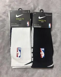 Nike Elite Crew NBA ソックス White/Blackのサムネイル
