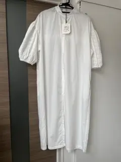 【新品タグ付き】SWITCH. BY ARCH バンドカラーロングワンピース 白