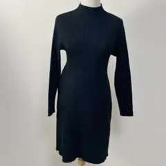 GRL ハイネックリブニットミニフレアワンピース ［rut881］ブラック S