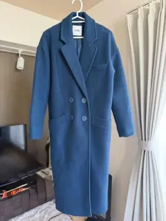 ダブルブレスト ロングコート