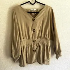 【最終値下げ】GRL ベージュ 激安長袖ブラウス