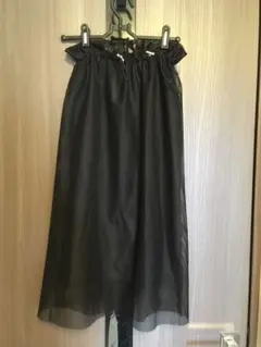 未使用 シンプリシティエ  メッシュ スカート 黒 チュール 透け