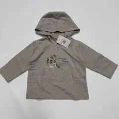 フード付きトレーナー 80cm グレー ベビー