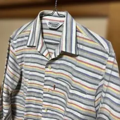 MISSONI UOMO ミッソーニ ストライプ柄 シャツ イタリア製 M 麻のサムネイル