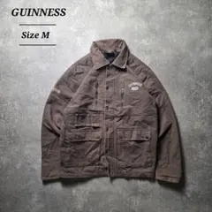 GUINNESSギネスビールダックジャケット刺繍ロゴグランジユニセックスカーキМ 2026年最新】GUINNESS メンズ ジャケット・アウターの人気アイテム