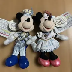 ディズニーシー20周年　タイムトゥシャイン　ミッキー、ミニー　ぬいば　新品タグ付
